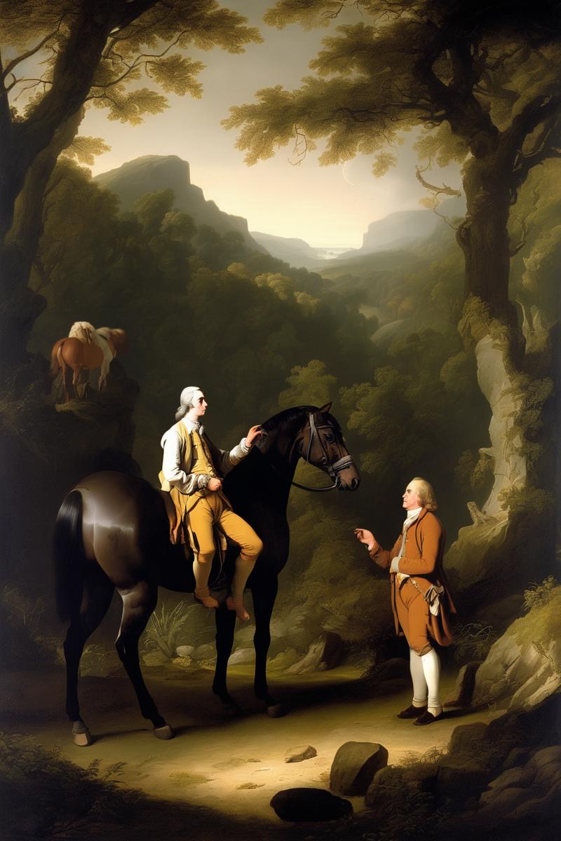 00485-3239653021-Joseph Wright Of Derby Style - a scene where Gulliver, a man in the simple clothing of a castaway, converses with noble, intelli.png